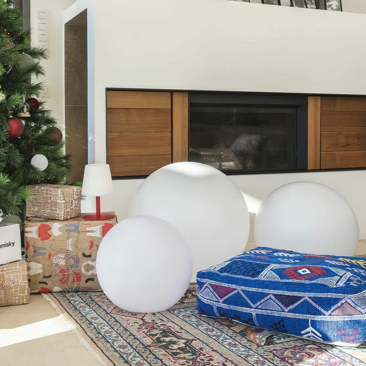 Outdoor light ball Lumisky Bobby White Ø 60 cm E27